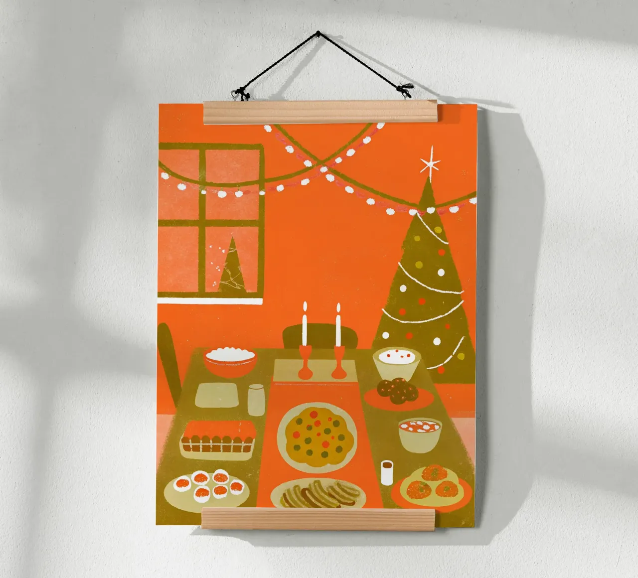 Feliz Navidad Retro Pop hahnemühle de THE LATEST SHOP