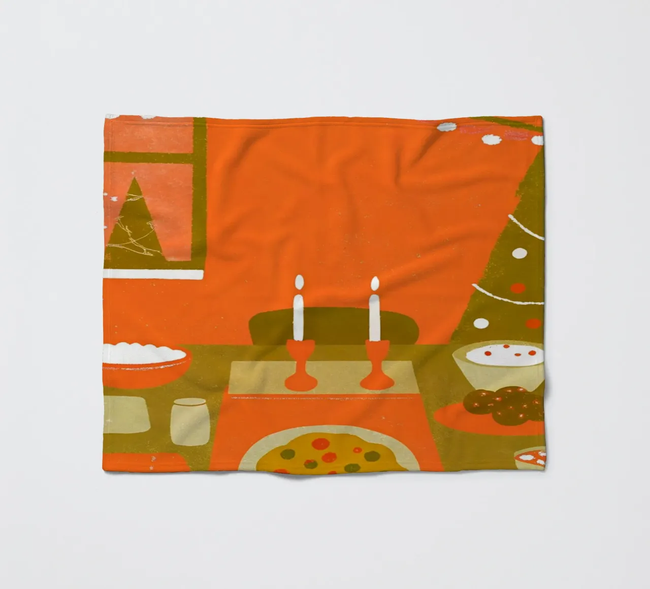Buon Natale Retro Pop coperta in pile da THE LATEST SHOP