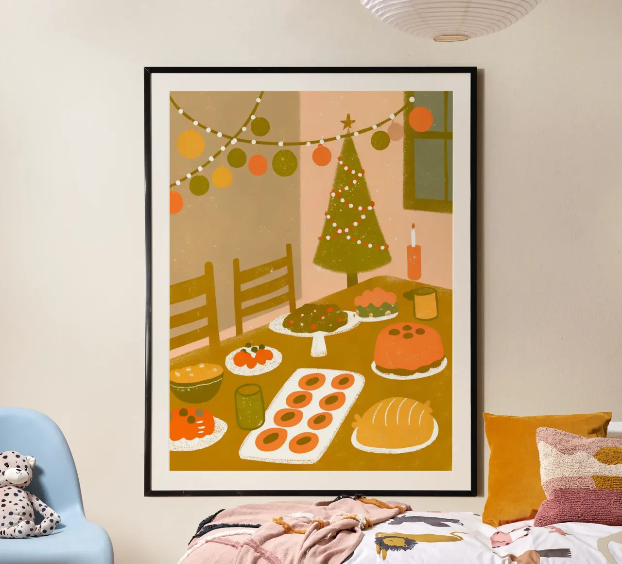 Feliz Navidad Retro Pop hahnemühle de THE LATEST SHOP