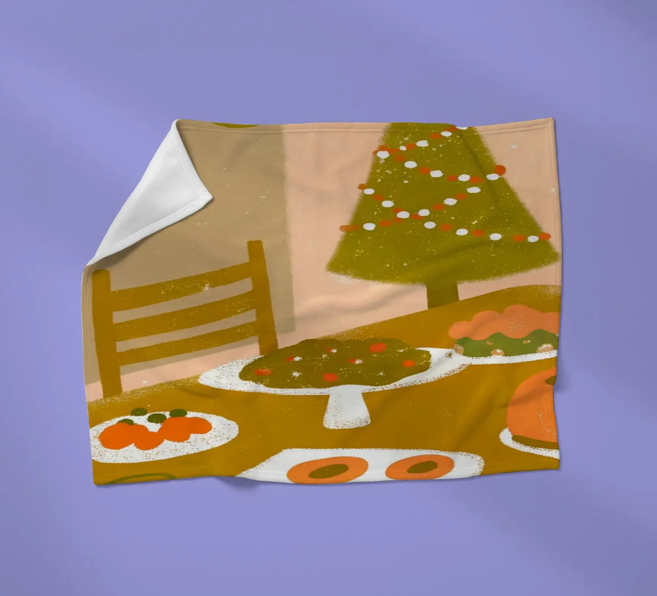 Buon Natale Retro Pop coperta in pile da THE LATEST SHOP
