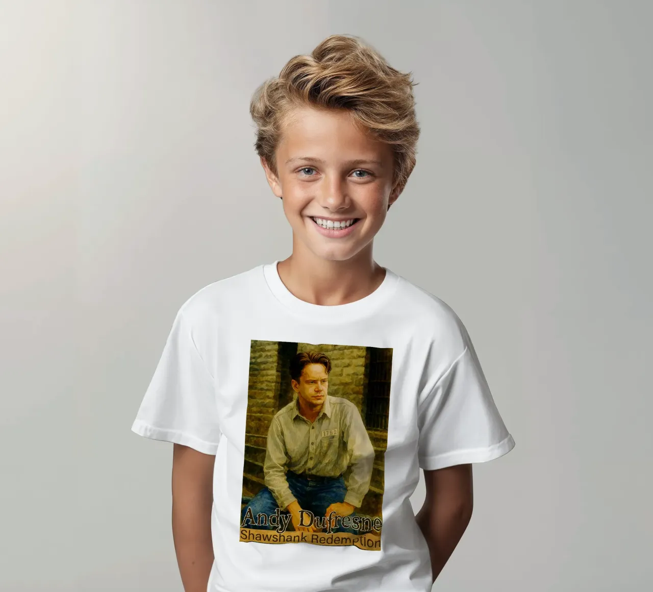 Andy Dufresne - L'immaginazione pittorica di Shawshank Redemption t-shirt bambini da MOKAIYA