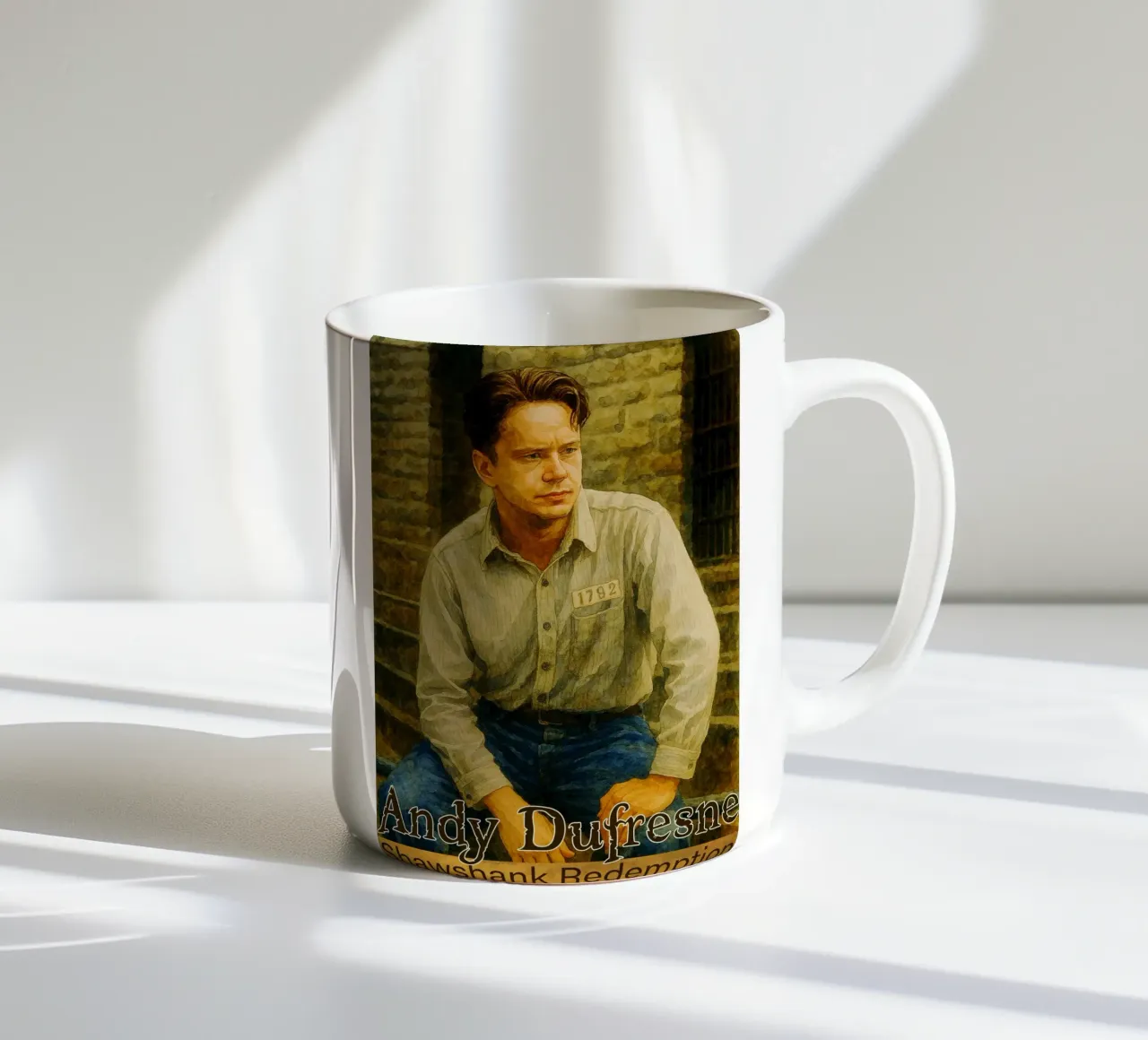 Andy Dufresne - L'immaginazione pittorica di Shawshank Redemption tazza in ceramica da MOKAIYA