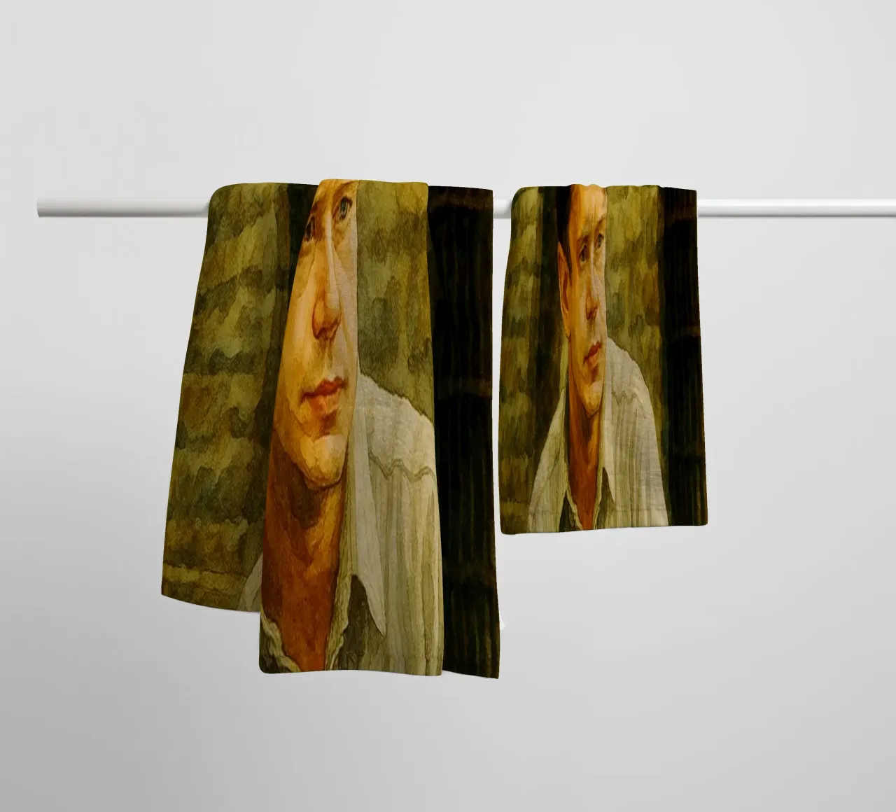 Andy Dufresne - Shawshank Redemption Gemälde Imagination Handtuch von MOKAIYA