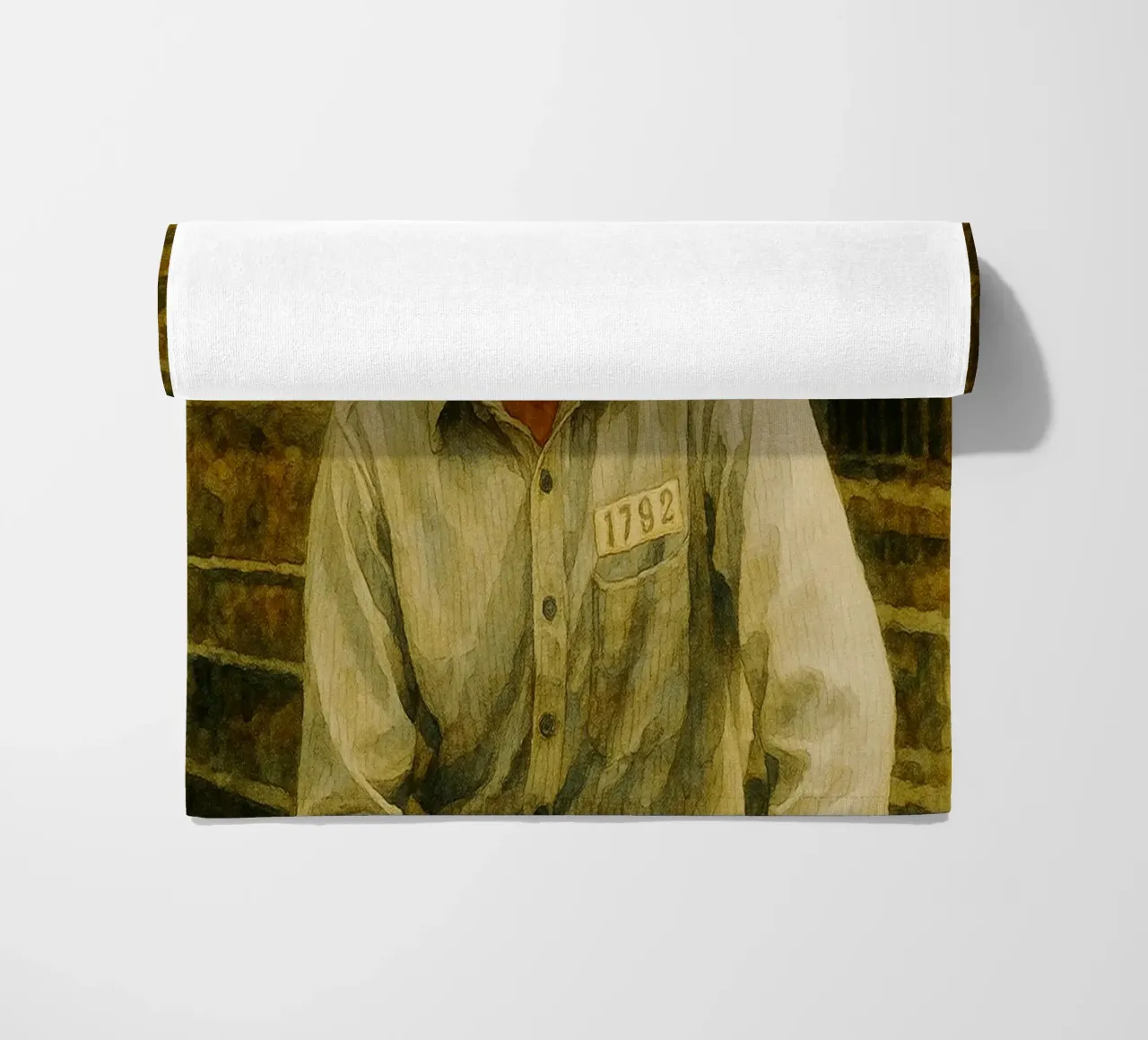 Andy Dufresne - Shawshank Redemption Gemälde Imagination Strandtuch von MOKAIYA
