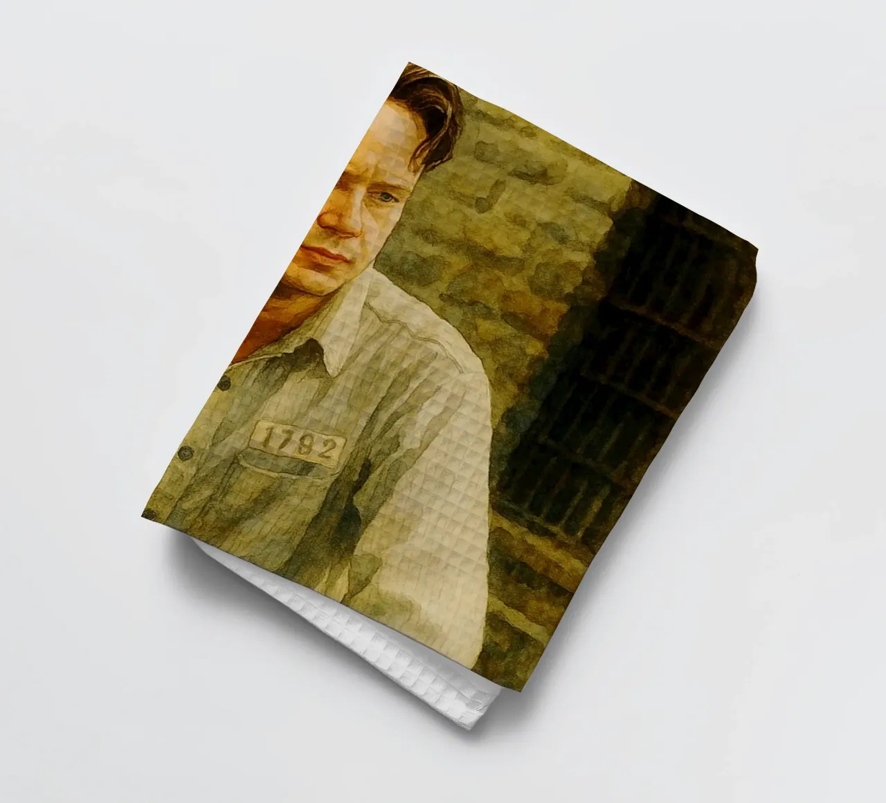 Andy Dufresne - Shawshank Redemption Gemälde Imagination Geschirrtuch von MOKAIYA
