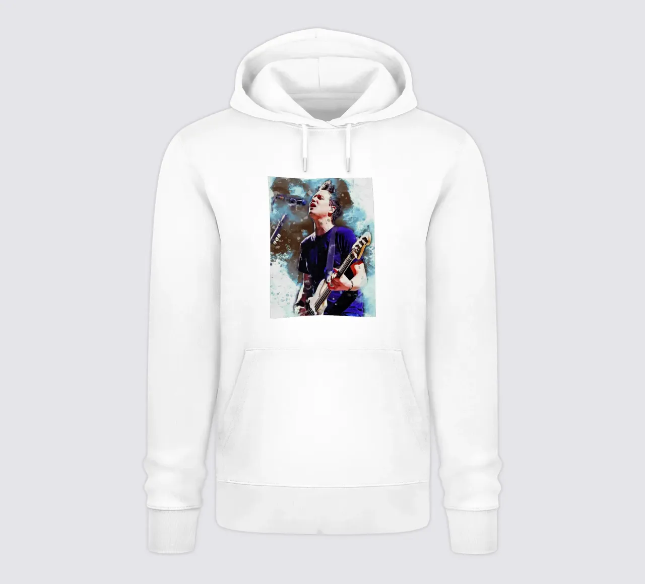 Smudge Mark Hoppus dei Blink-182 felpa con cappuccio da Gunawan Rb