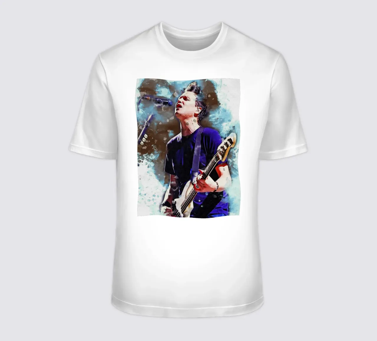 Smudge Mark Hoppus dei Blink-182 t-shirt da Gunawan Rb