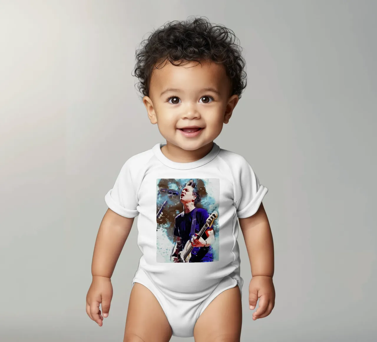 Smudge Mark Hoppus dei Blink-182 body neonato maniche corte da Gunawan Rb