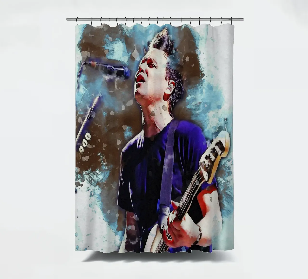 Smudge Mark Hoppus dei Blink-182 tenda da doccia da Gunawan Rb