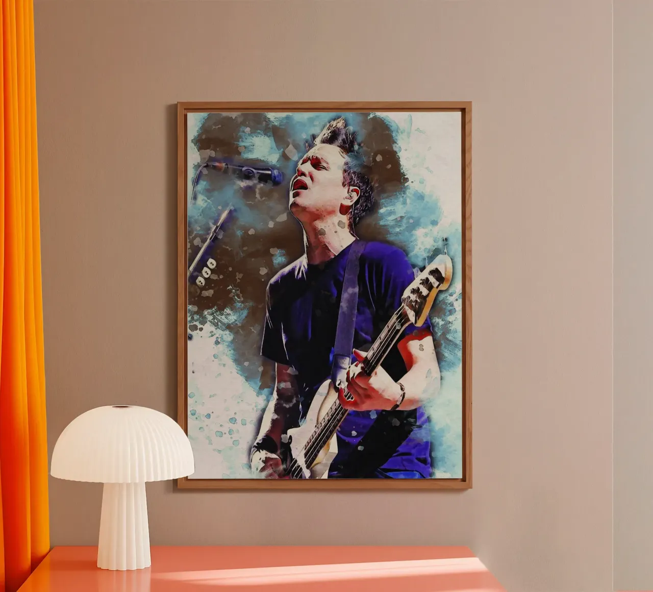 Smudge Mark Hoppus dei Blink-182 alluminio dibond da Gunawan Rb