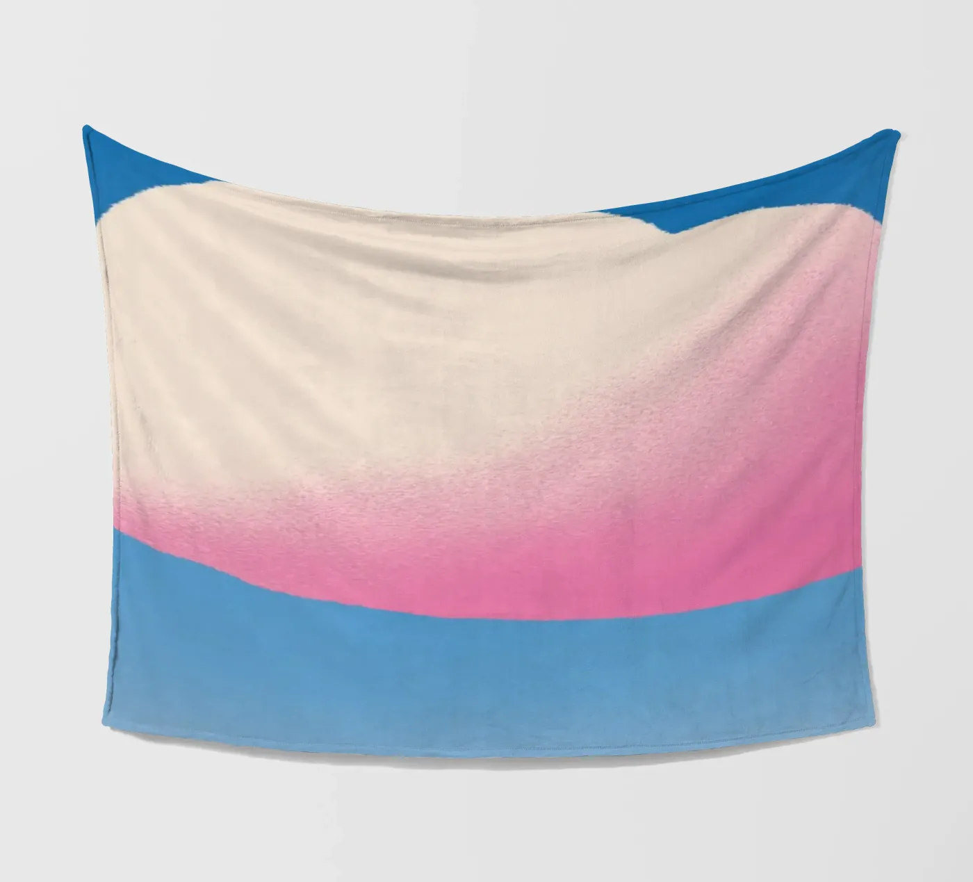 Nuage rose dégradé plaid polaire de Little Dean