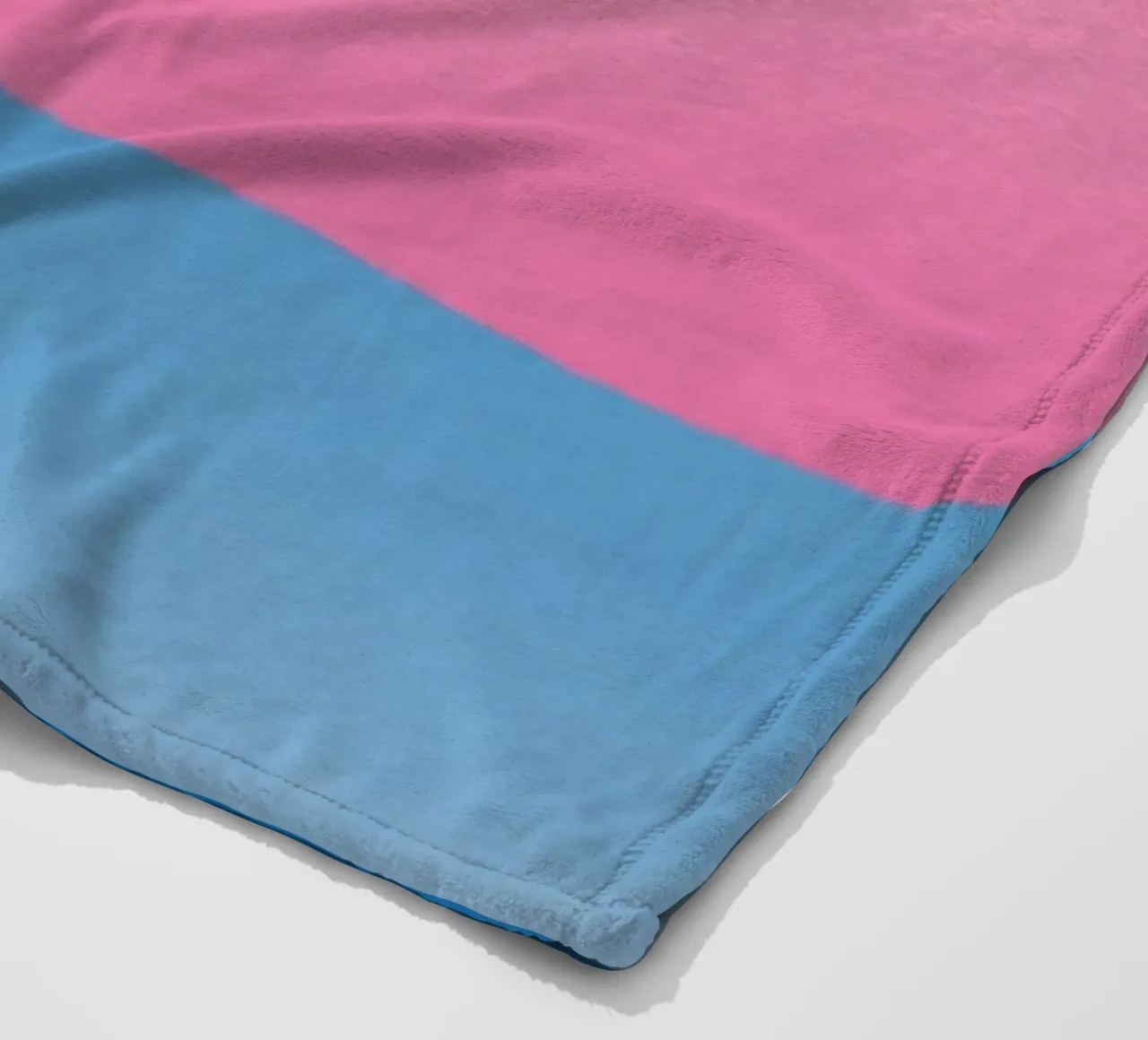 Pink gradient cloud fleecedeken van Little Dean