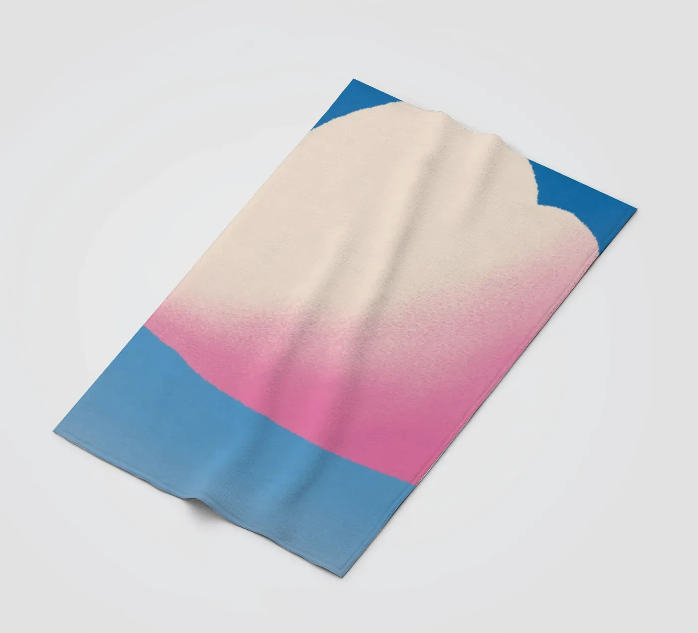 Nuage rose dégradé plaid polaire de Little Dean