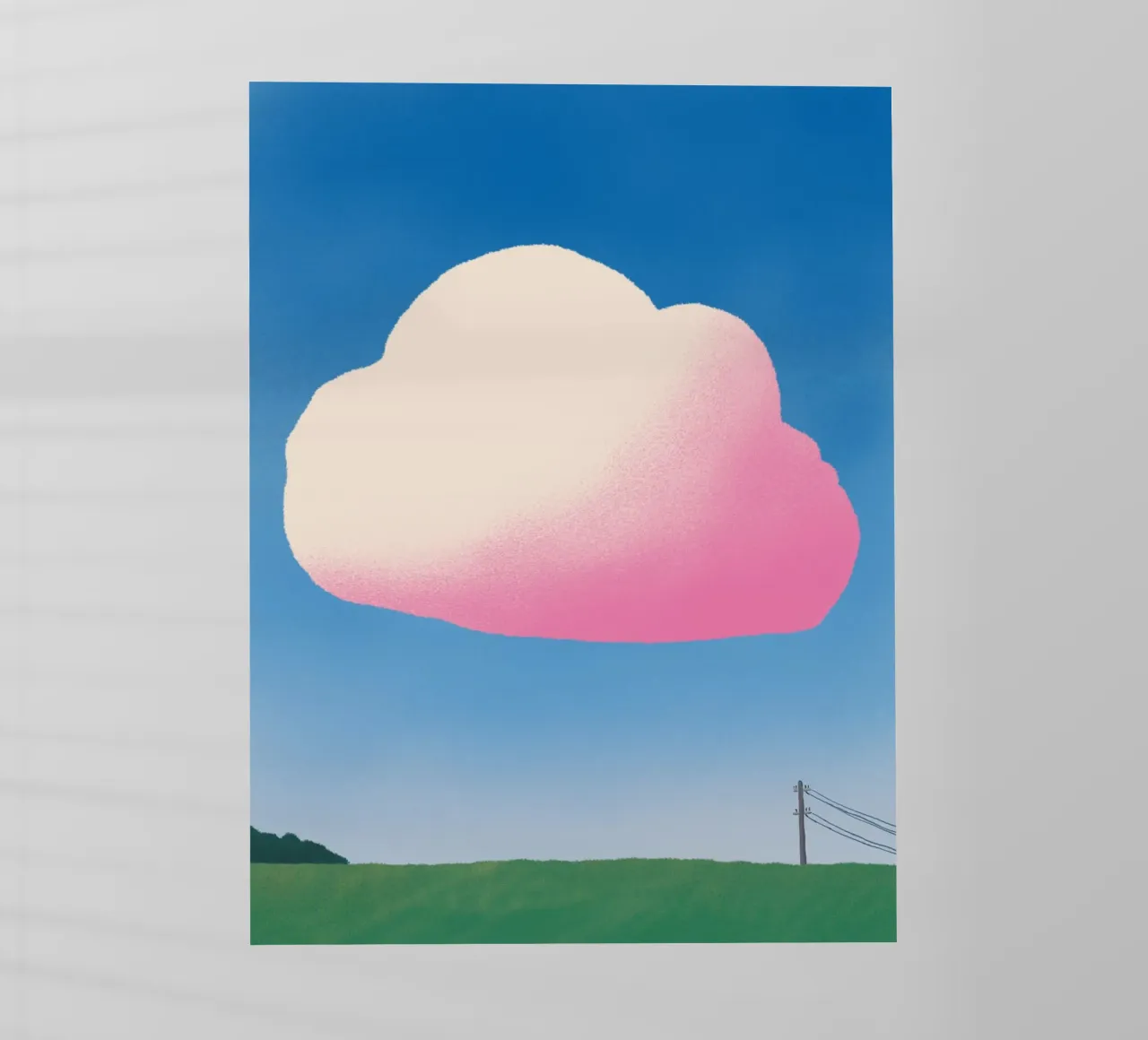 Nuvola rosa sfumata pellicola backlit da Little Dean