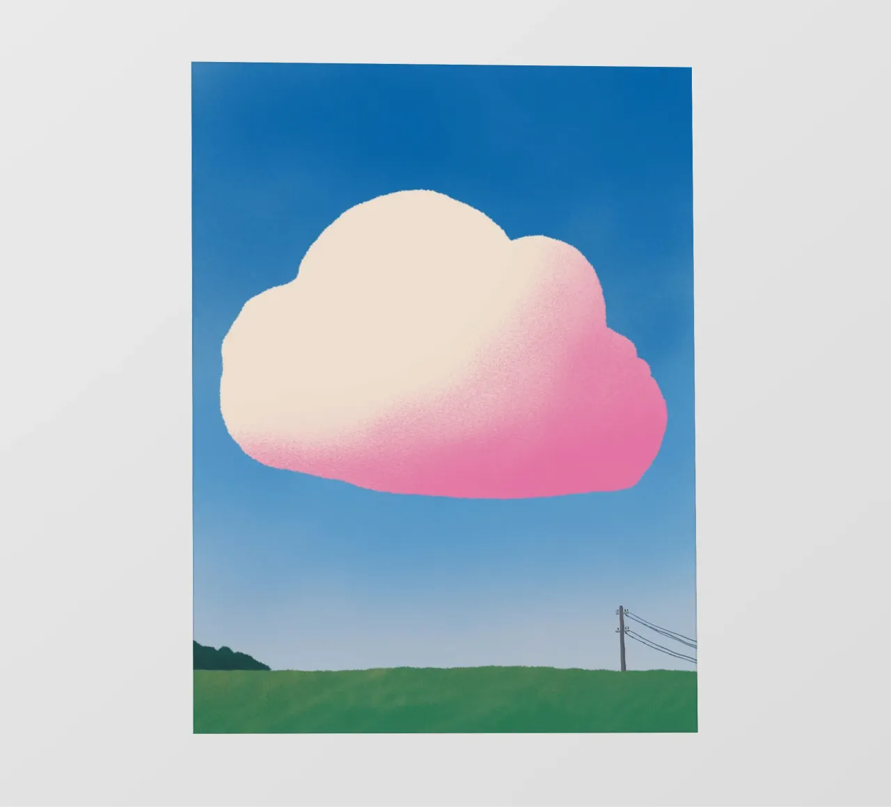 Nuvola rosa sfumata pellicola backlit da Little Dean