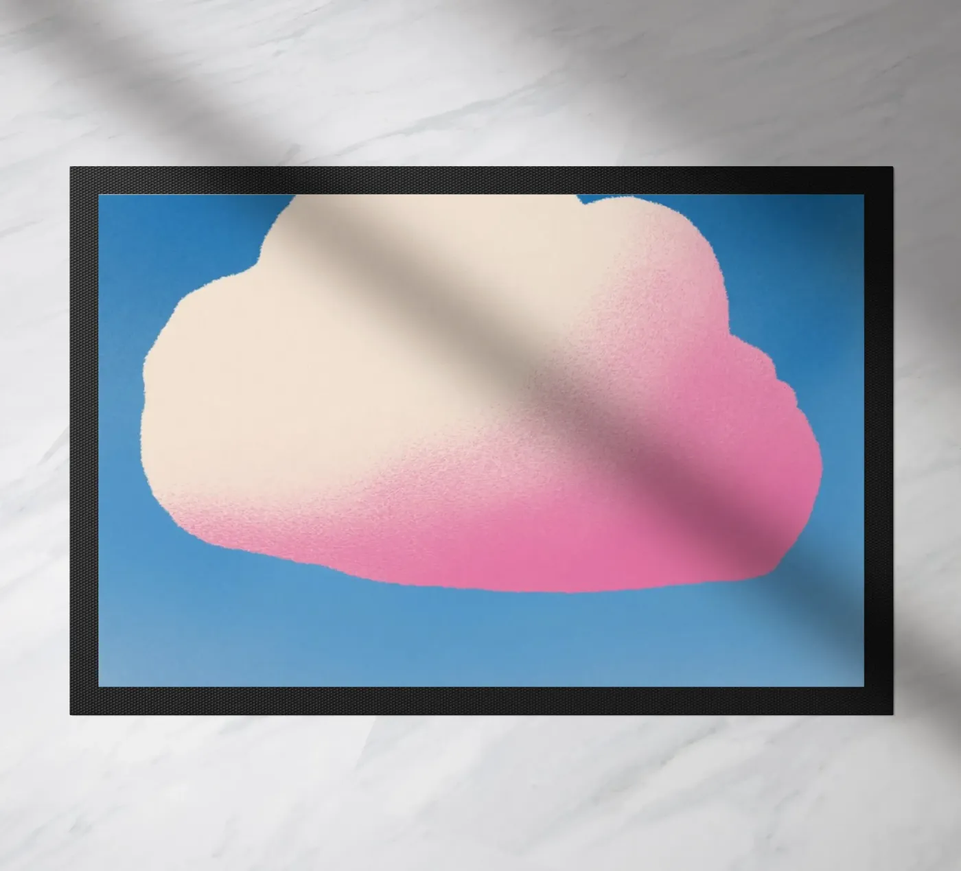 Pink gradient cloud Fußmatte von Little Dean