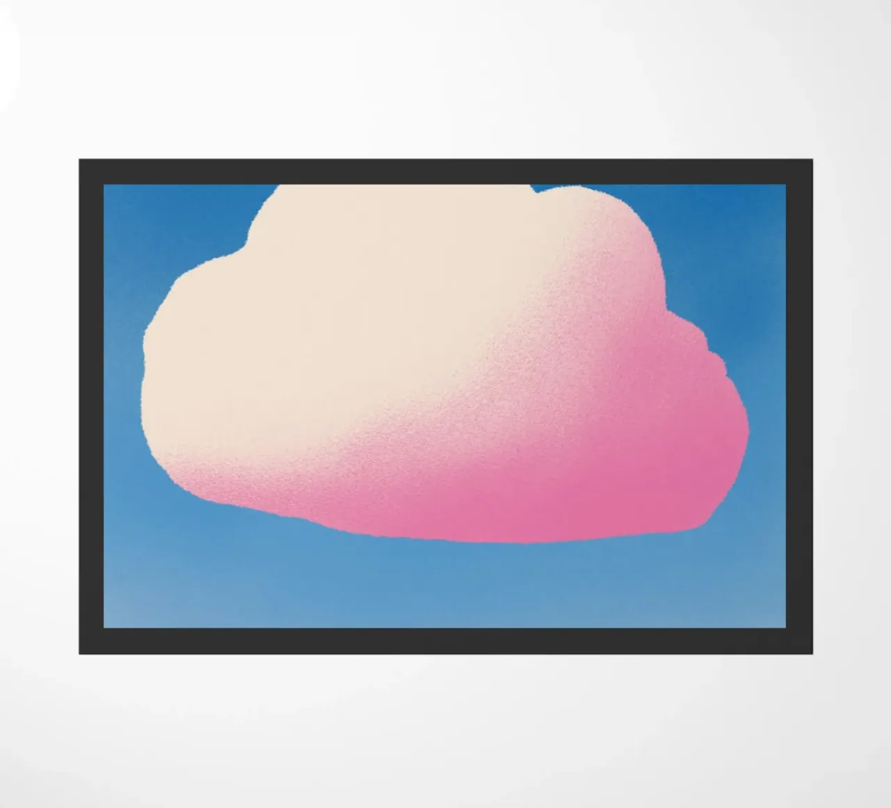 Pink gradient cloud doormat by Little Dean