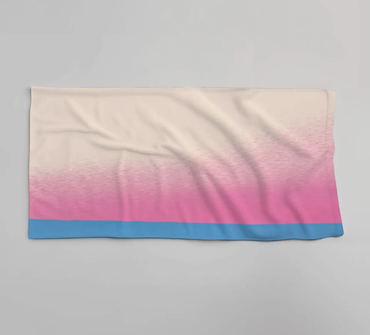 Roze kleurverloop wolk badhanddoek van Little Dean