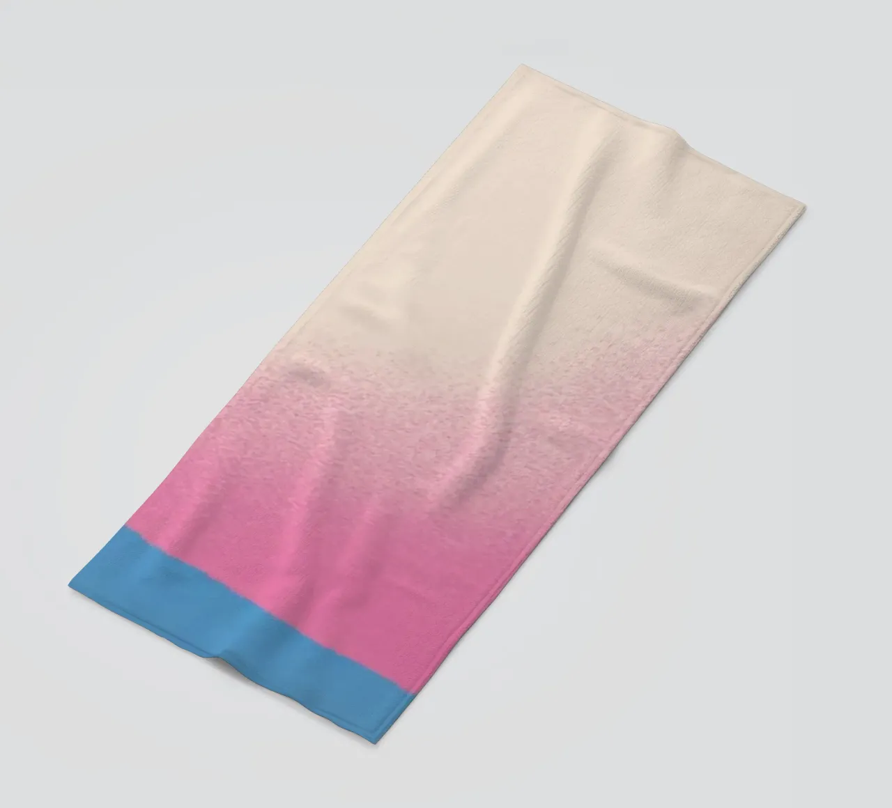 Nuvola rosa sfumata telo mare da Little Dean