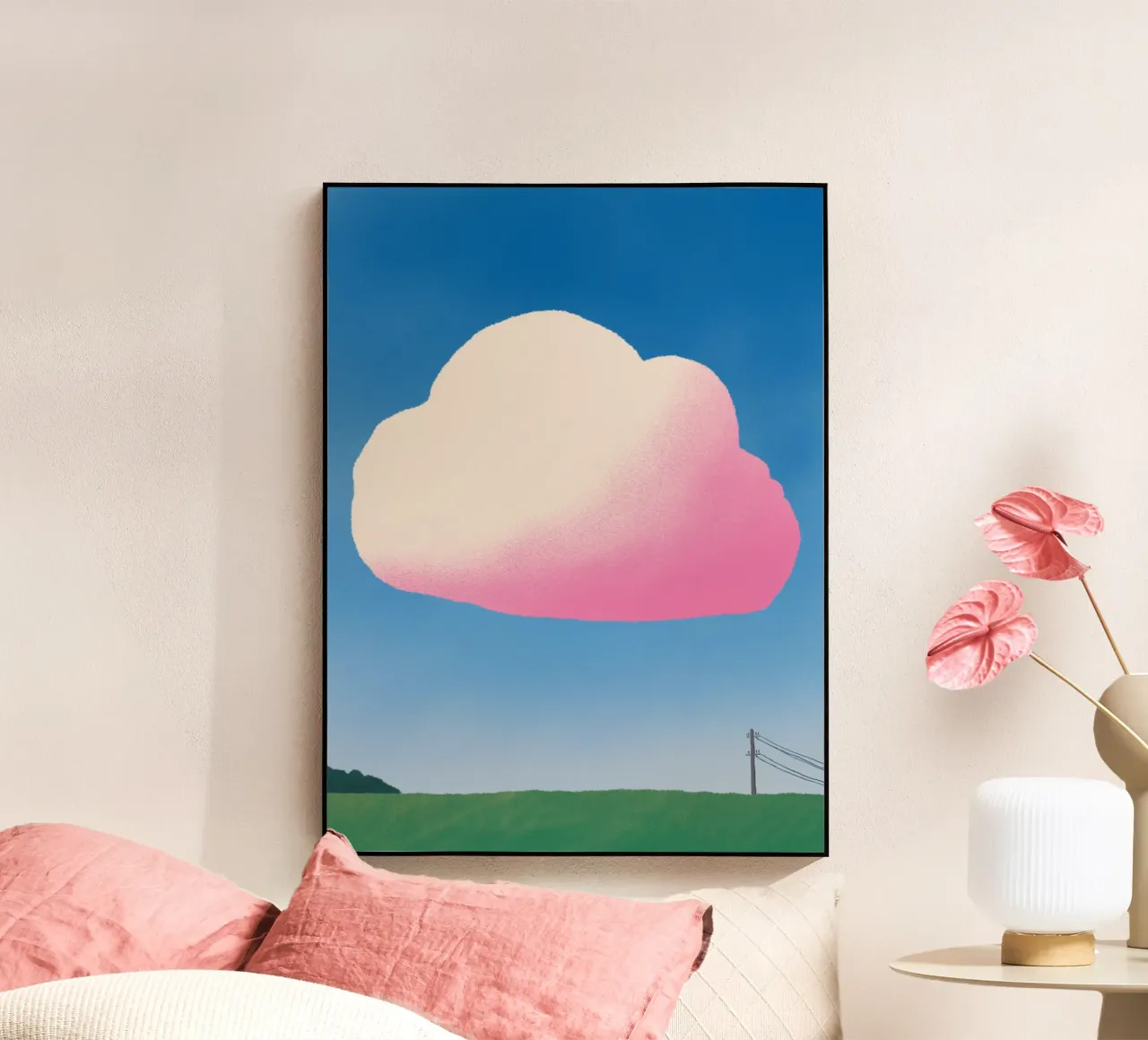 Pink gradient cloud plexiglass da Little Dean