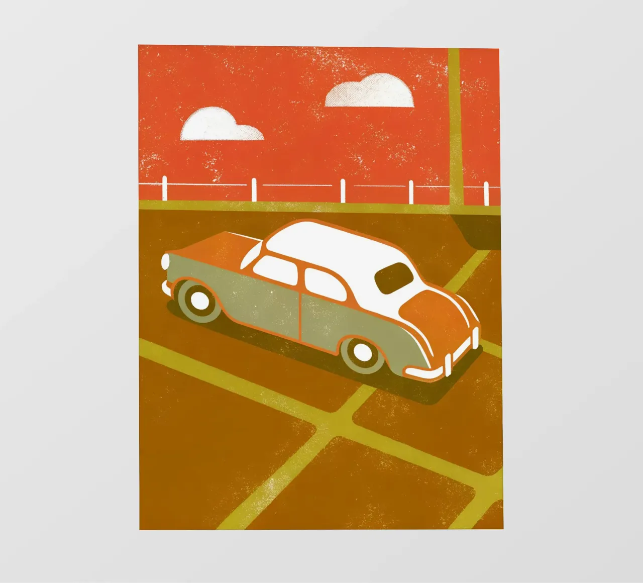 Auto d'epoca Pop Retro pellicola backlit da THE LATEST SHOP