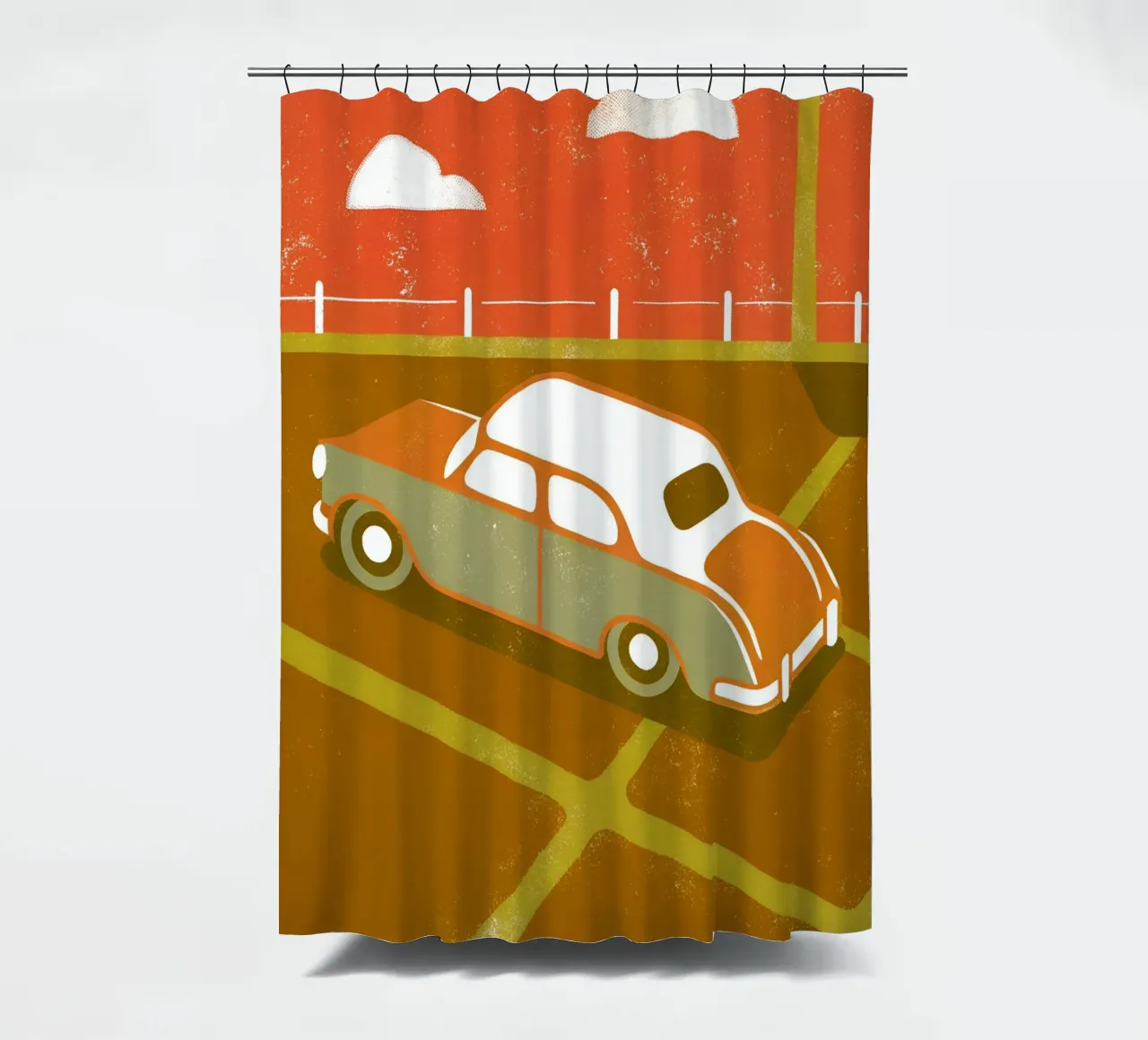 Auto d'epoca Pop Retro tenda da doccia da THE LATEST SHOP