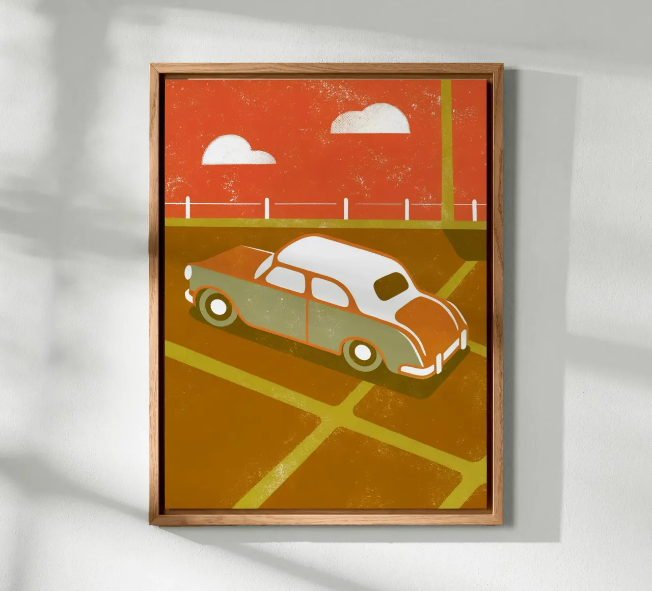Auto d'epoca Pop Retro alluminio dibond da THE LATEST SHOP