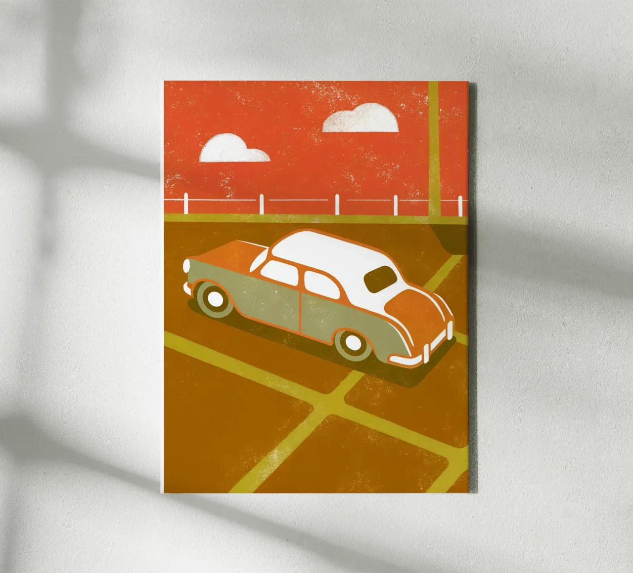 Auto d'epoca Pop Retro tela con Cornice a cassetta da THE LATEST SHOP