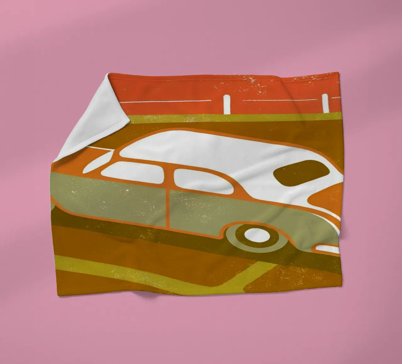 Auto d'epoca Pop Retro coperta in pile da THE LATEST SHOP