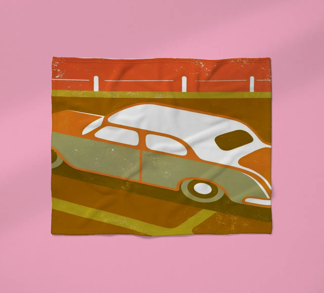 Auto d'epoca Pop Retro coperta in pile da THE LATEST SHOP