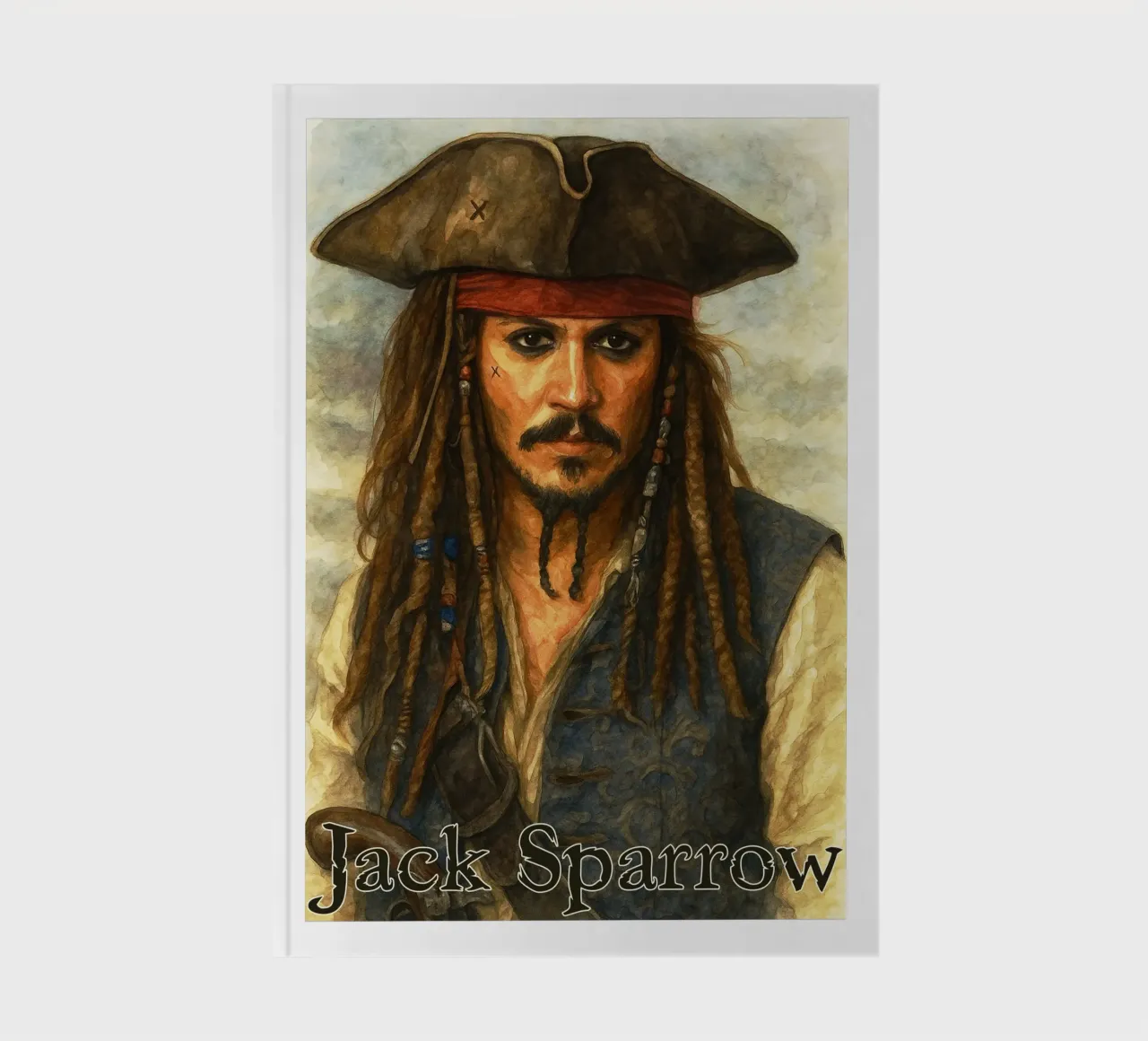Jack Sparrow Repainting Imagination Redrawing notebook by MOKAIYA