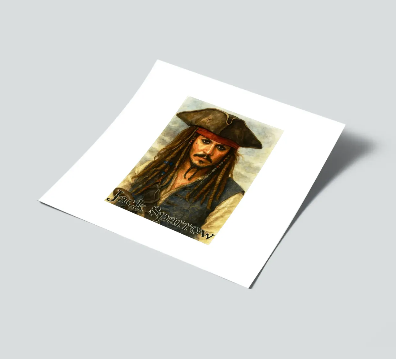 Jack Sparrow Repainting Imagination Redrawing sticker sheet by MOKAIYA
