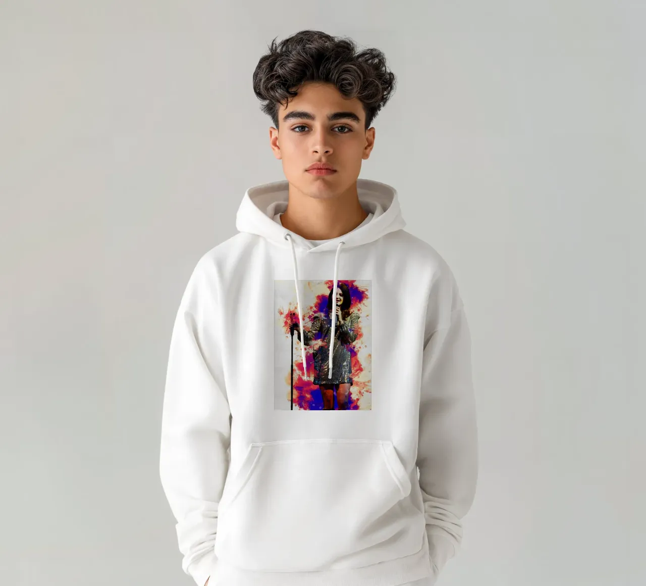Sbaffo di Lana del rey felpa con cappuccio da Gunawan Rb