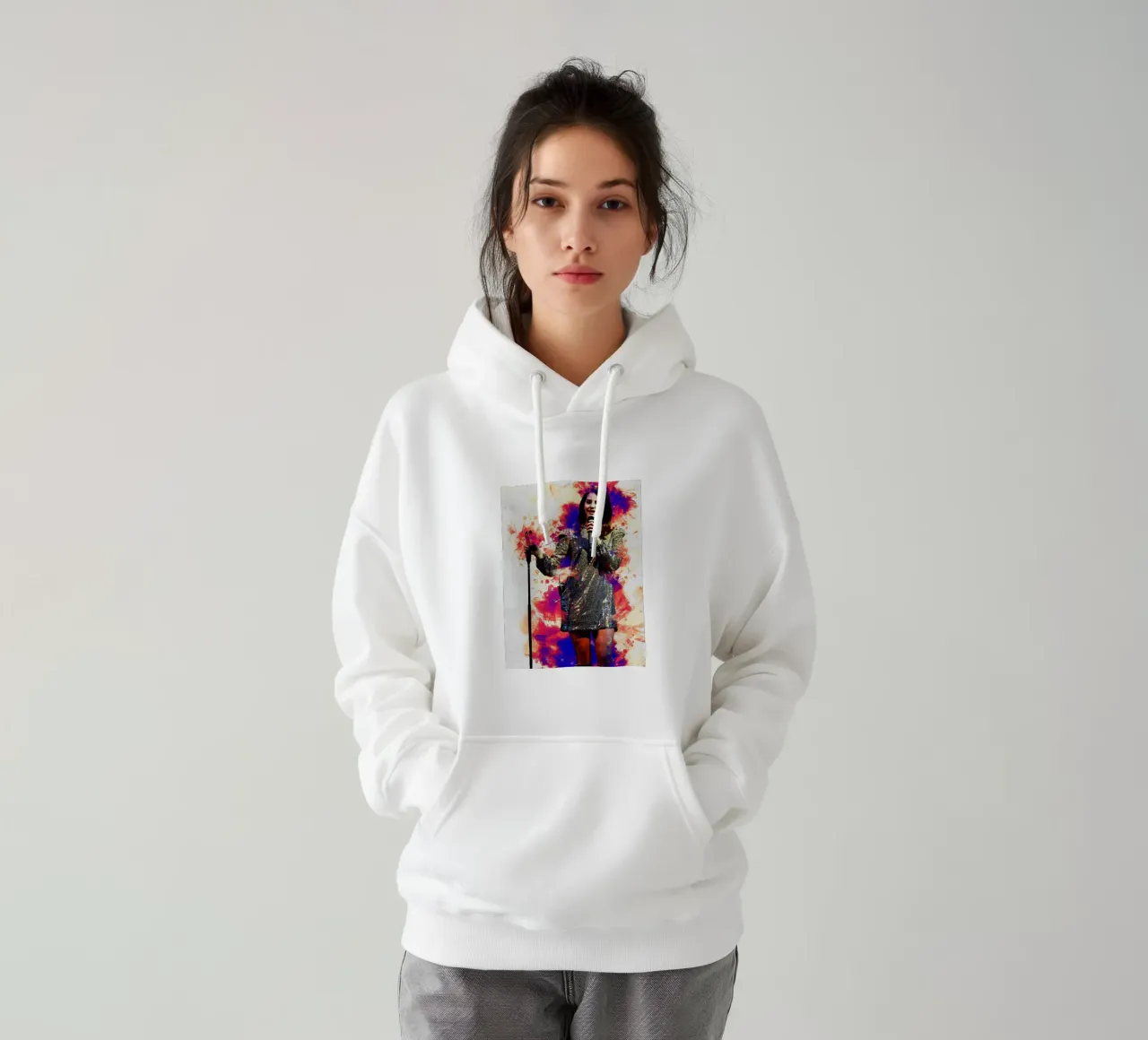 Sbaffo di Lana del rey felpa con cappuccio da Gunawan Rb