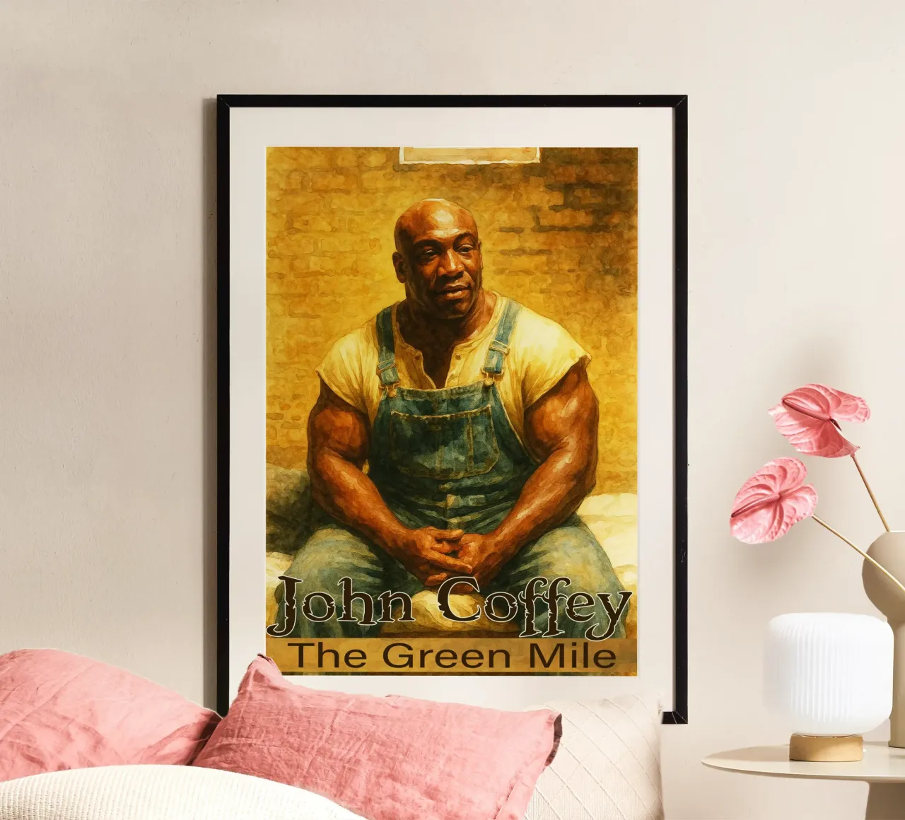 John Coffey - Il dipinto Il miglio verde - Ridisegnare l'immaginazione poster da MOKAIYA