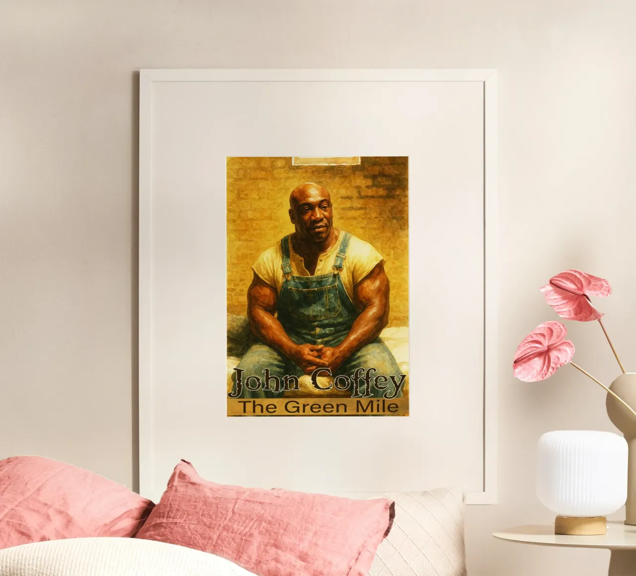 John Coffey - Il dipinto Il miglio verde - Ridisegnare l'immaginazione poster da MOKAIYA