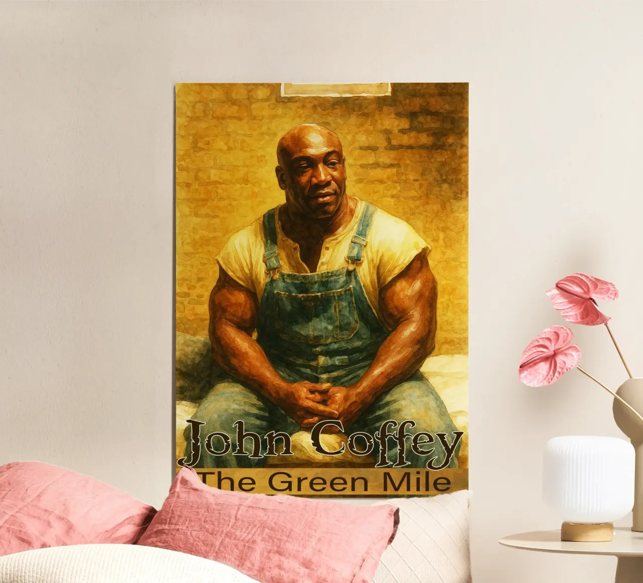 John Coffey - Il dipinto Il miglio verde - Ridisegnare l'immaginazione poster da MOKAIYA
