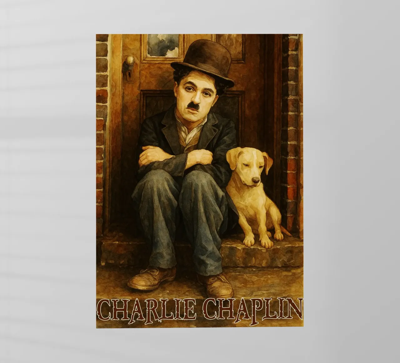 Charlie Chaplin Riparare l'immaginazione Ridisegnare pellicola backlit da MOKAIYA