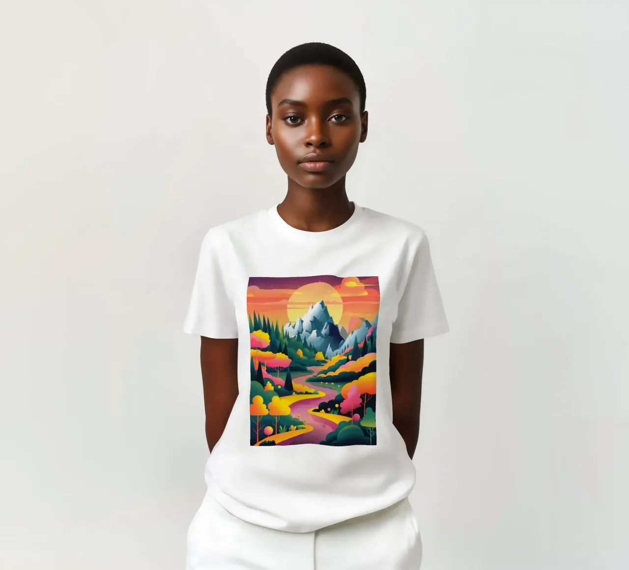 Sinfonia del tramonto maestoso t-shirt da Fine Sanctuary