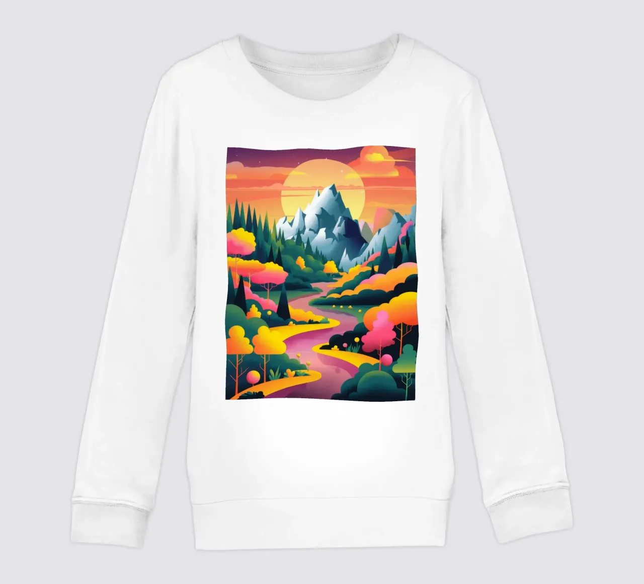 Symfonie van de majestueuze zonsondergang kinder sweatshirt van Fine Sanctuary