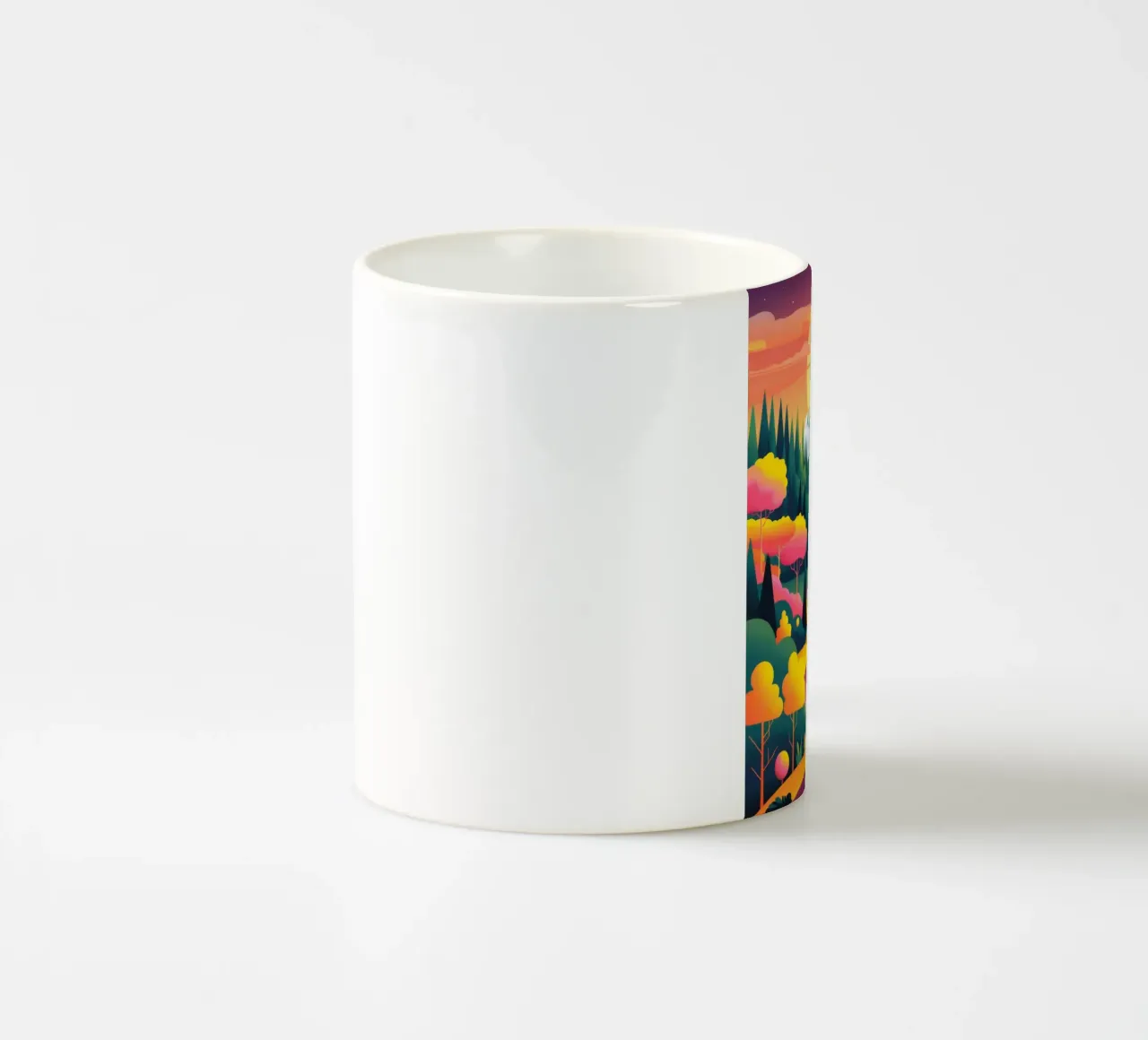Majestic Sunset Symphony ceramic mug by Fine Sanctuary