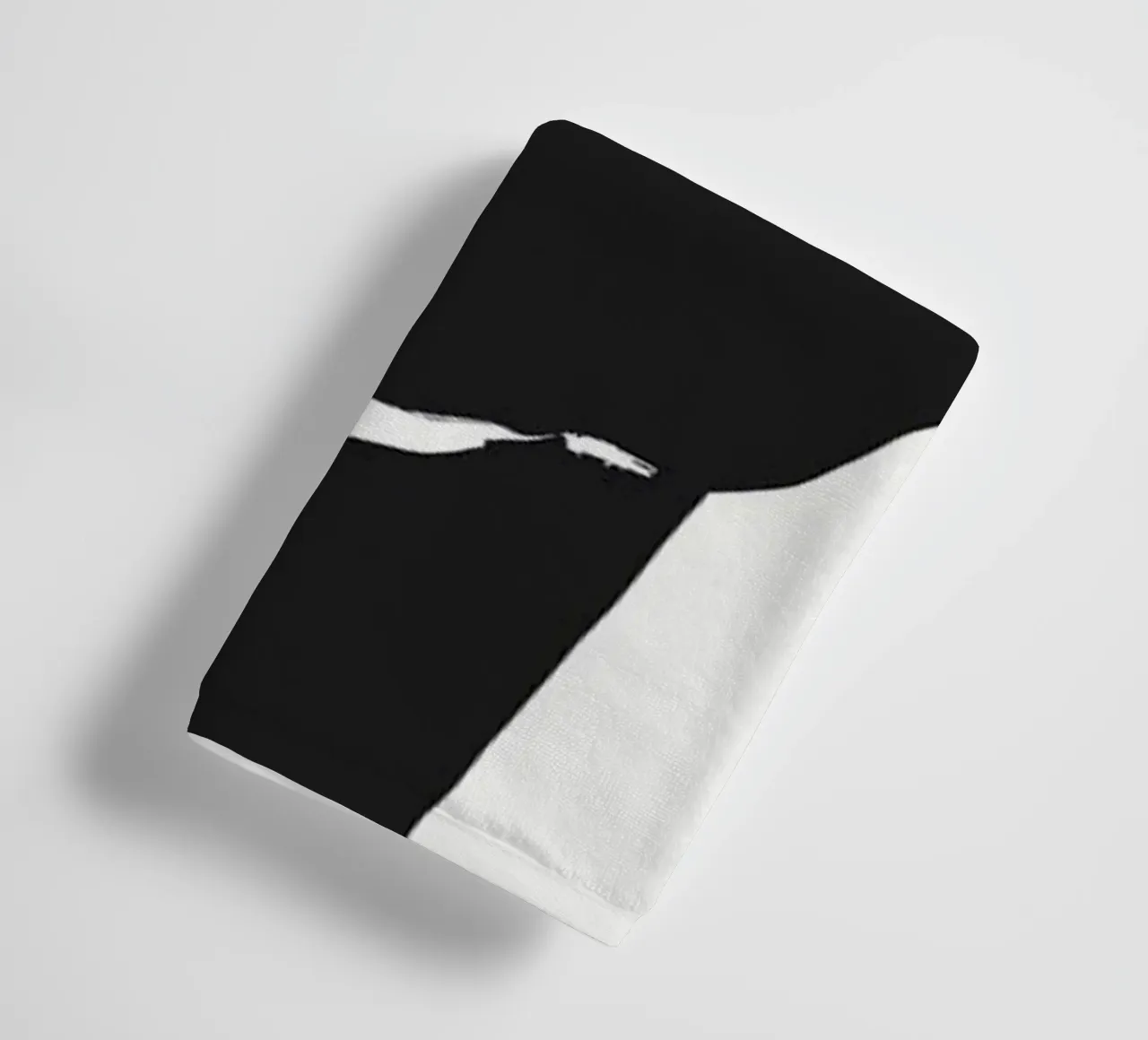Bold silhouette flower towel by Little Dean