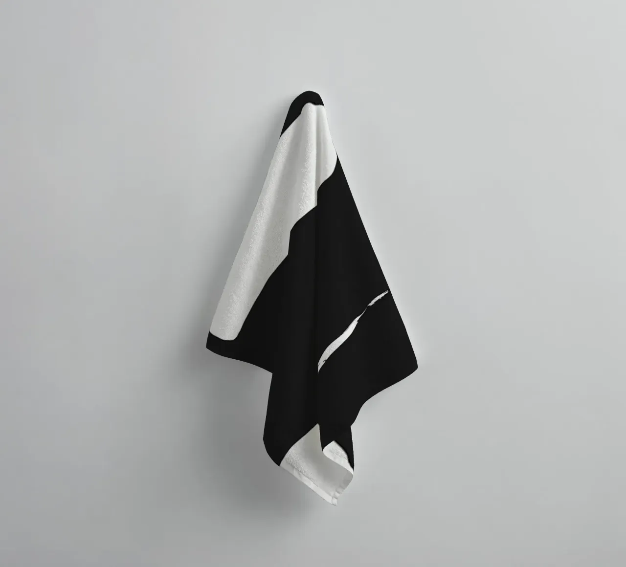 Bold silhouette flower towel by Little Dean