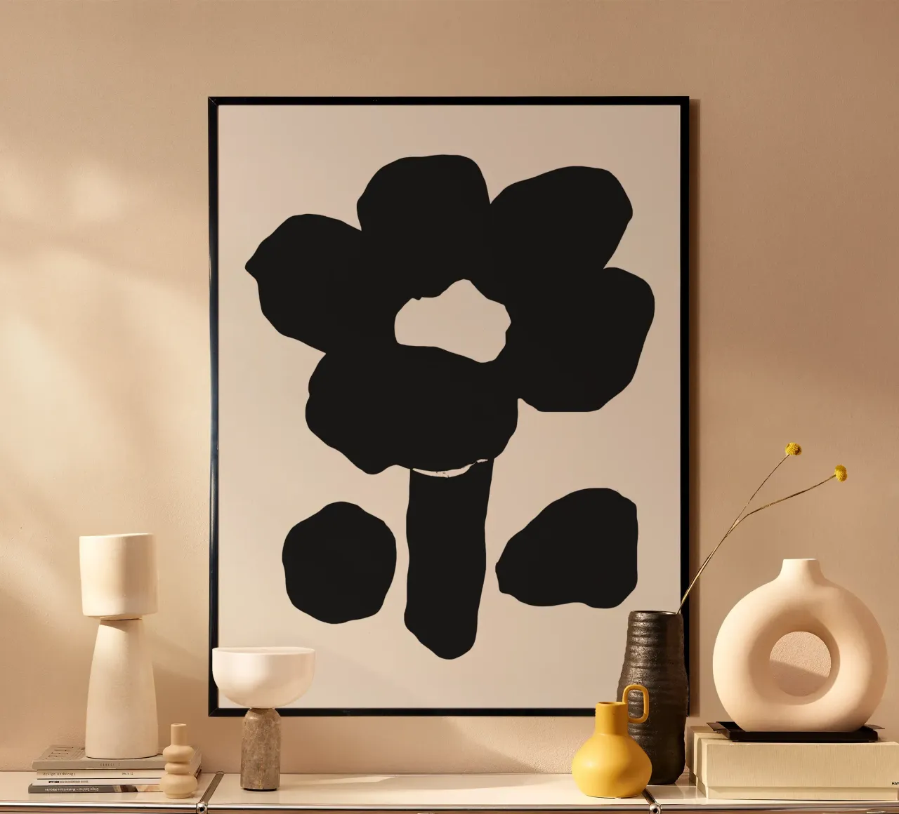 Silhouette floreale in grassetto carta hahnemühle da Little Dean