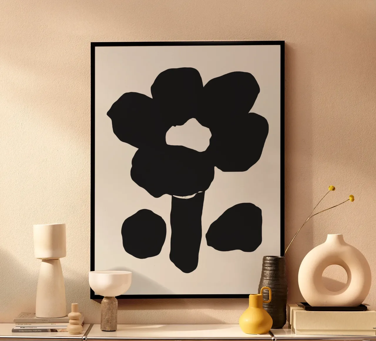 Silhouette floreale in grassetto carta hahnemühle da Little Dean
