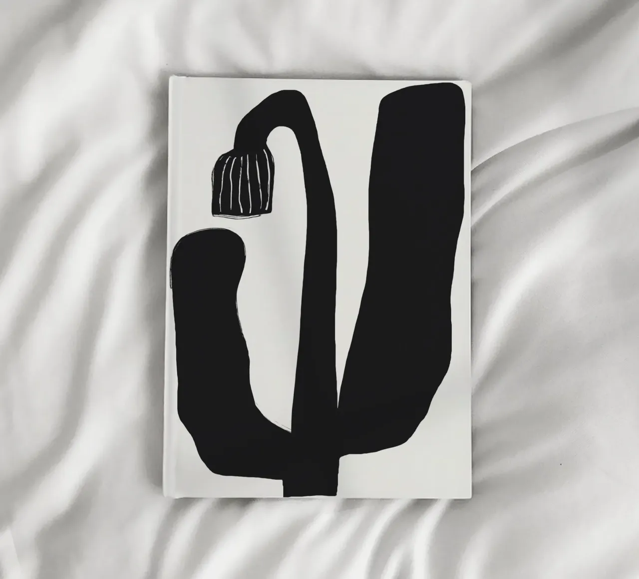 Minimalism ink flower notebook by Little Dean