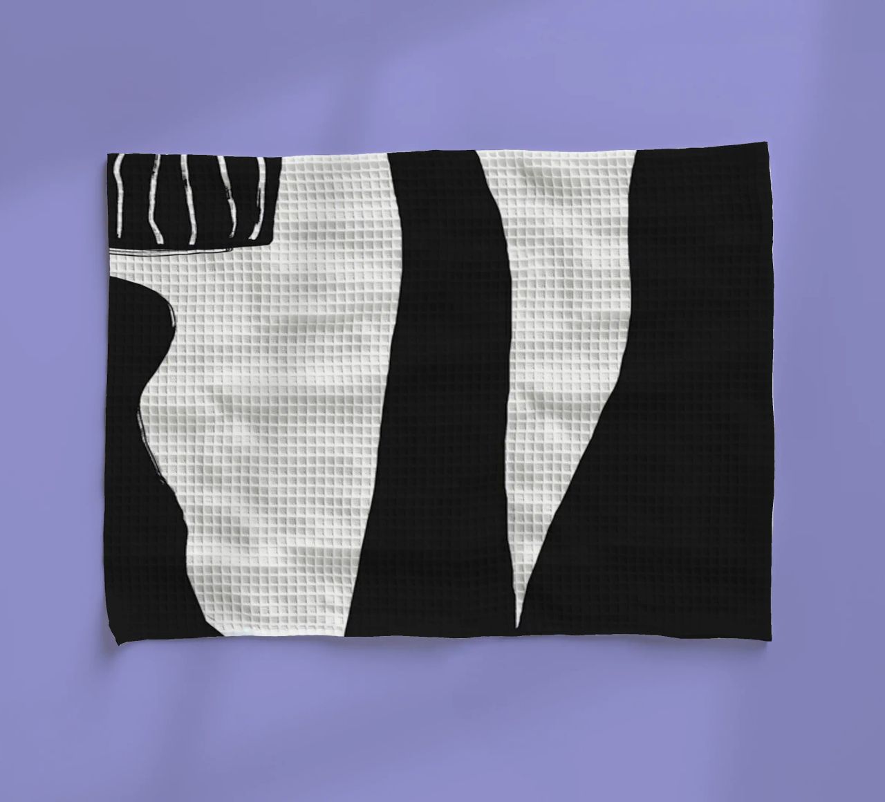 Minimalisme encre fleur torchon de Little Dean