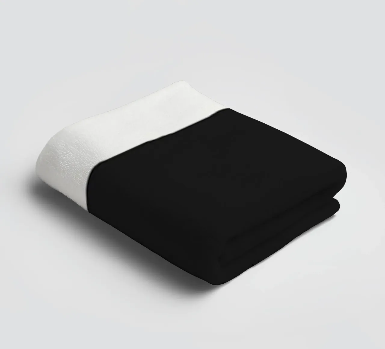 Fiore nero in grassetto asciugamano da bagno da Little Dean