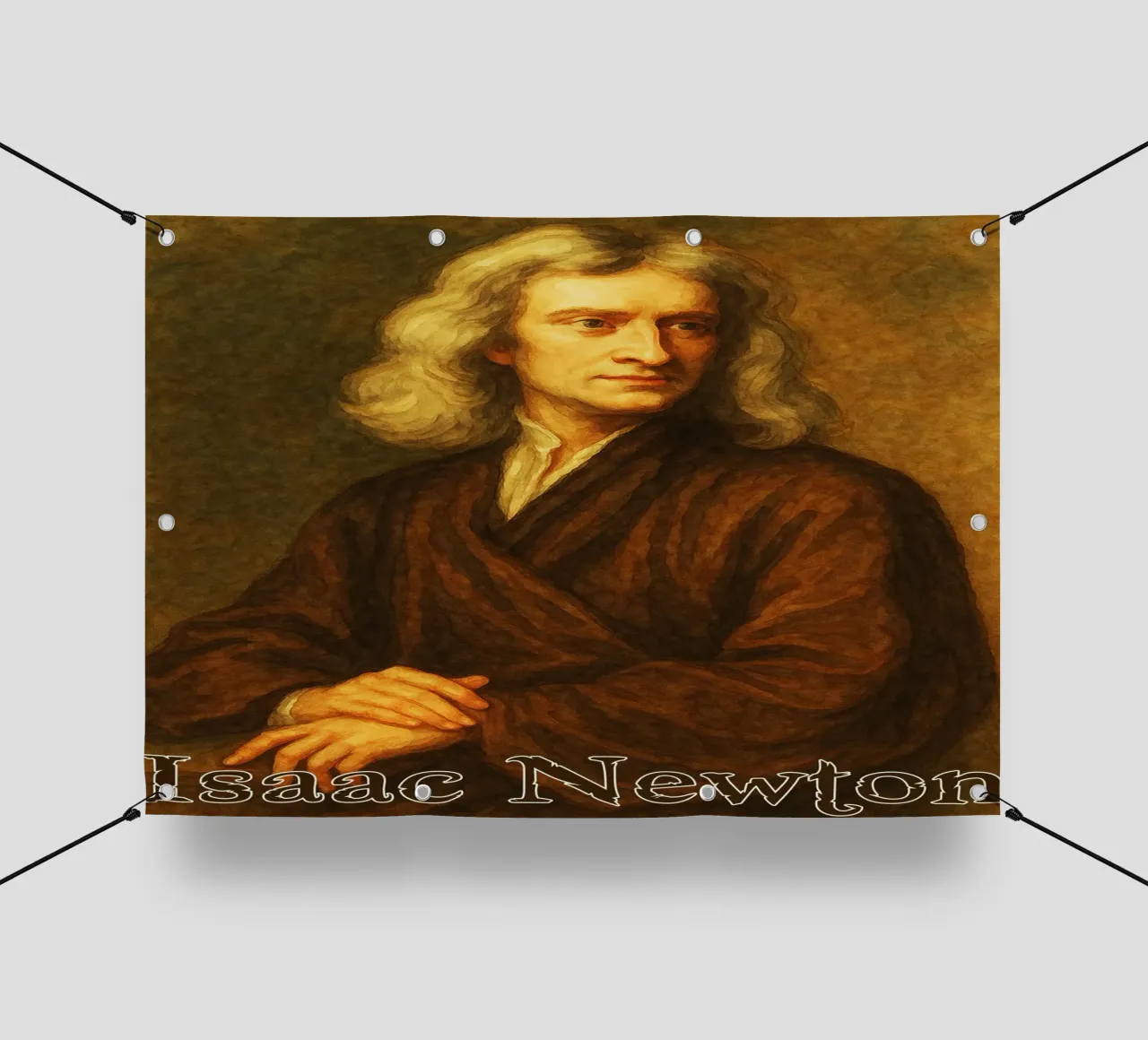 Isaac Newton Riparare l'immaginazione Ridisegnare telo in pvc da MOKAIYA