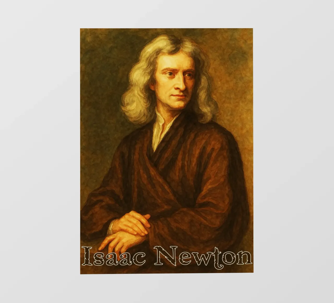Isaac Newton Riparare l'immaginazione Ridisegnare telo in pvc da MOKAIYA